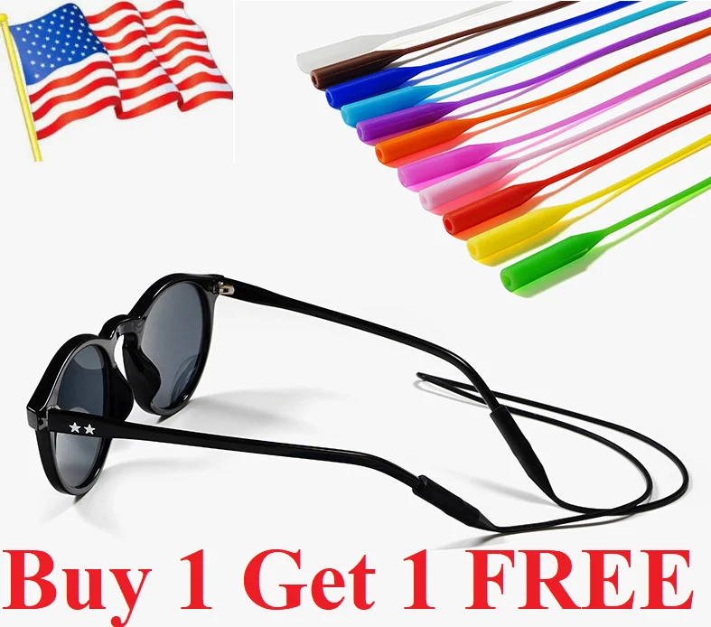 Silicone Glasses Strap band Neck Cord Holder Lanyard Sunglasses Eyeglasses